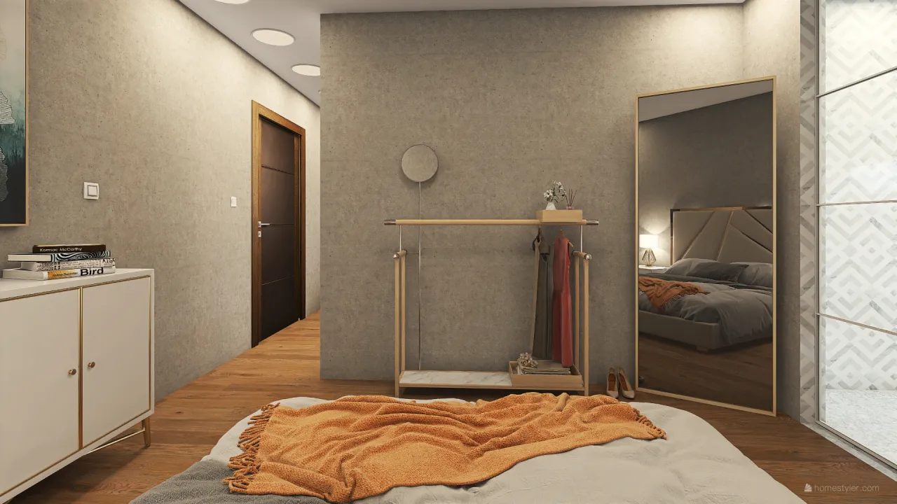 studio apartment 2 3d design renderings