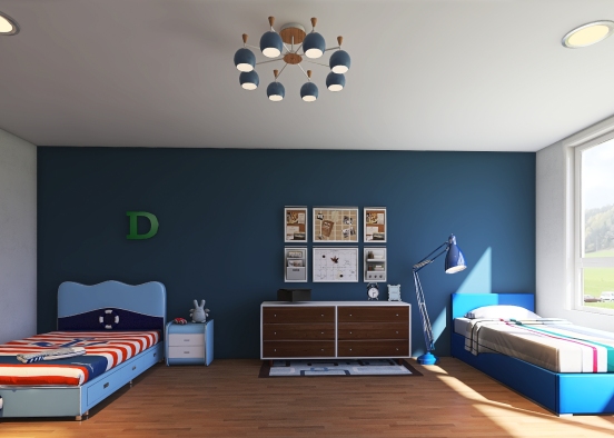 Kids Room (Boys) Design Rendering