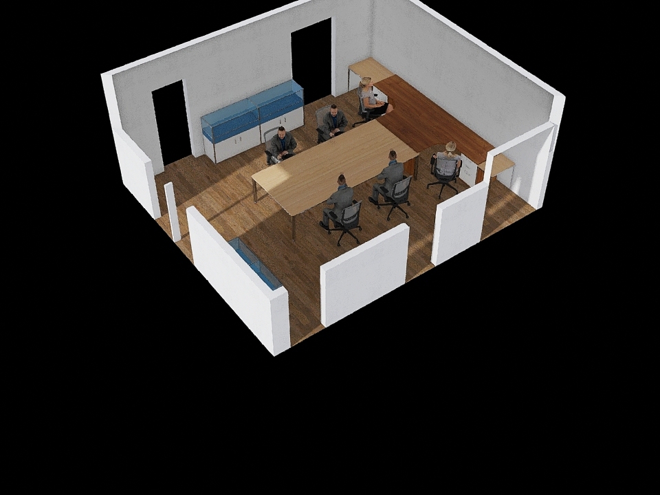 Anna Office 3d design renderings