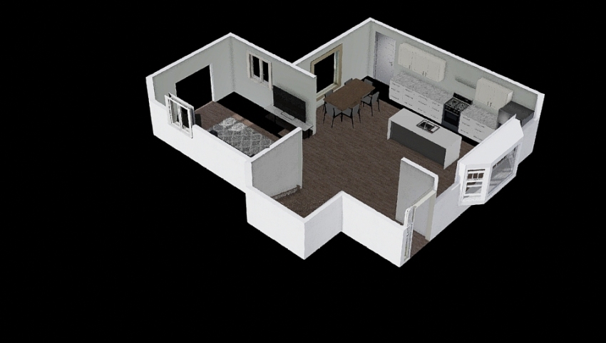 kitchen- Garage wall 3d design picture 70.5