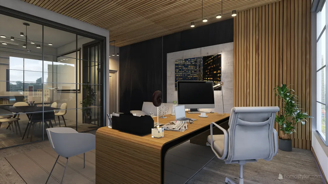moh office 3d design renderings