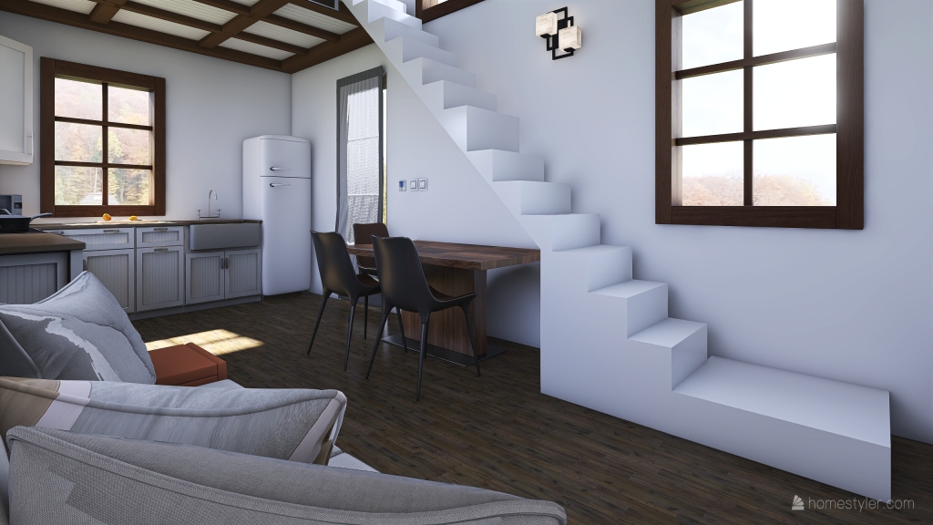 Mini casa 3d design renderings