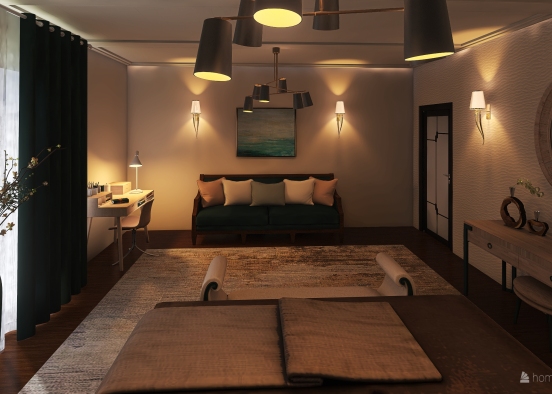 master bedroom for course Design Rendering