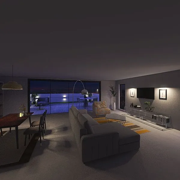 casa amarilla 3d design renderings
