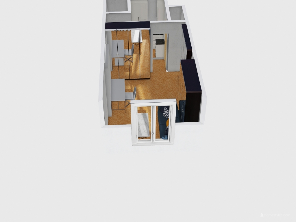 APPARTEMENT - RUE DU TRESOR 3d design renderings