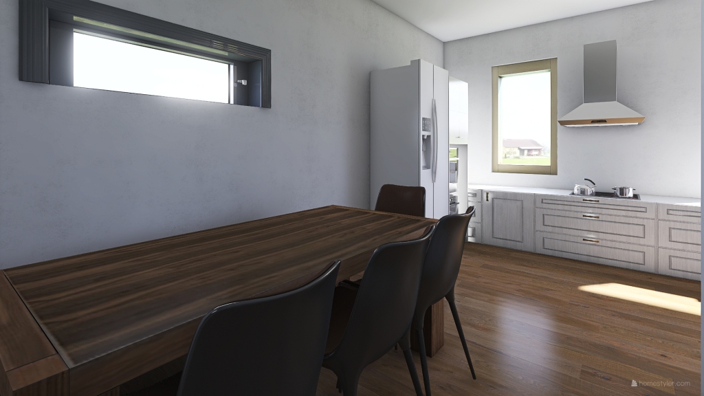 Mneuk - Downstairs Option 1 3d design renderings