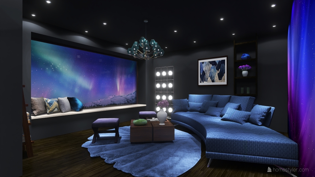 Aurora Borealis 3d design renderings
