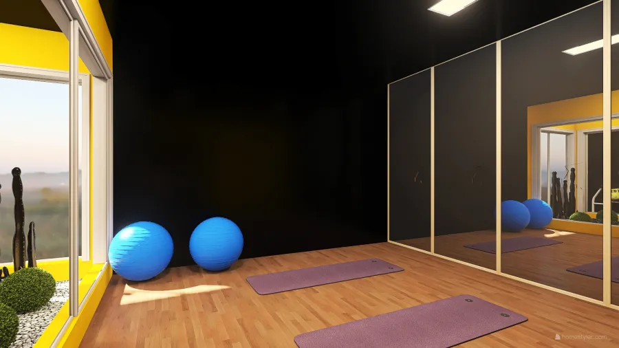 Mats/Yoga Area 3d design renderings
