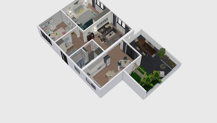 Small family house 3d design picture 139.41