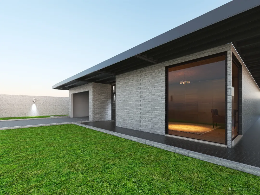 Modern and simple house 3d design renderings