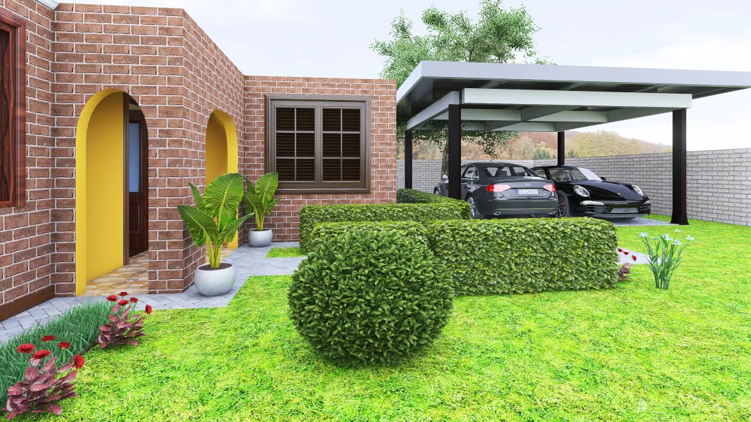 Coast In Kenya family quarters 3d design renderings