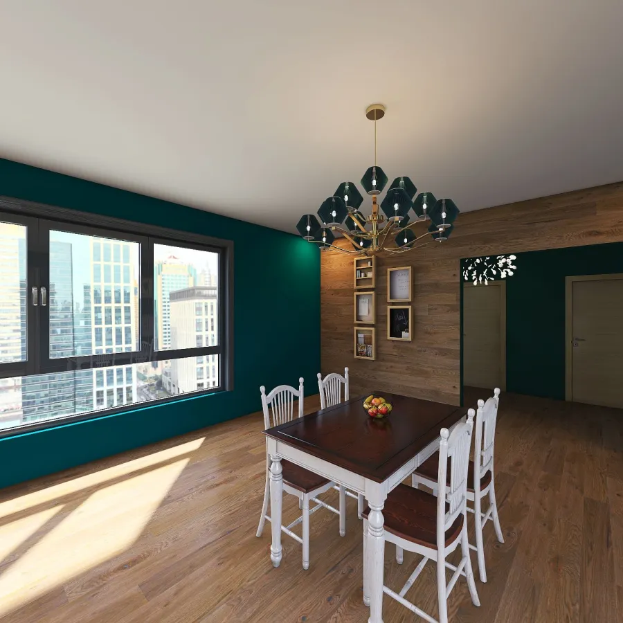 Kitchenand dining room 3d design renderings