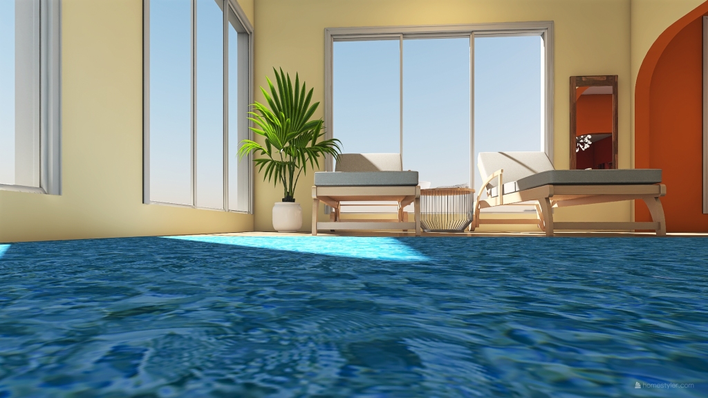 pool water 3d design renderings