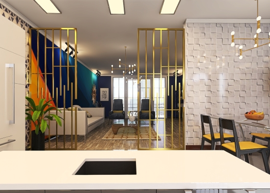 apartment in downtown New york render part 1 Design Rendering