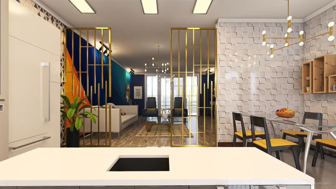apartment in downtown New york render part 1 3d design renderings