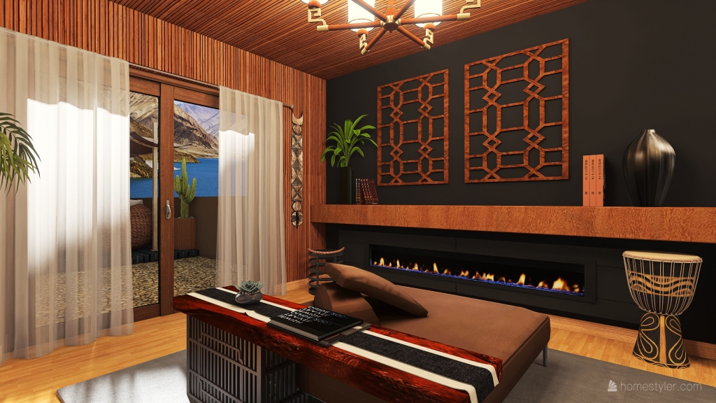 Relaxing space 3d design renderings