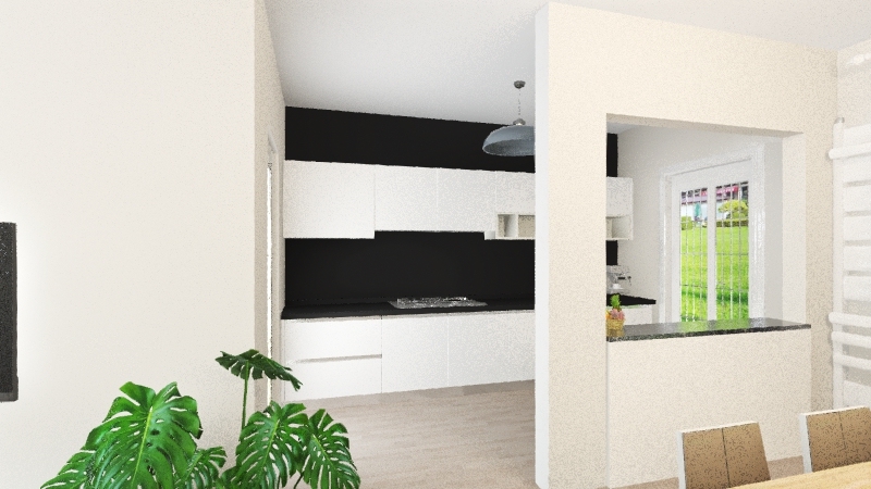 open kitchen 3d design renderings
