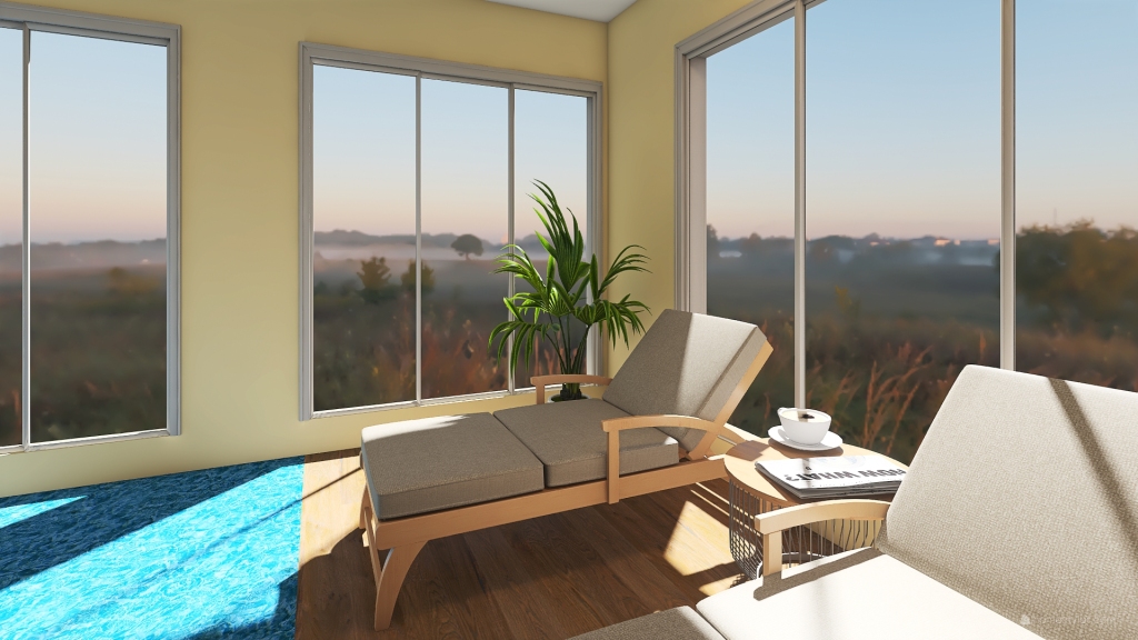 pool room 3d design renderings
