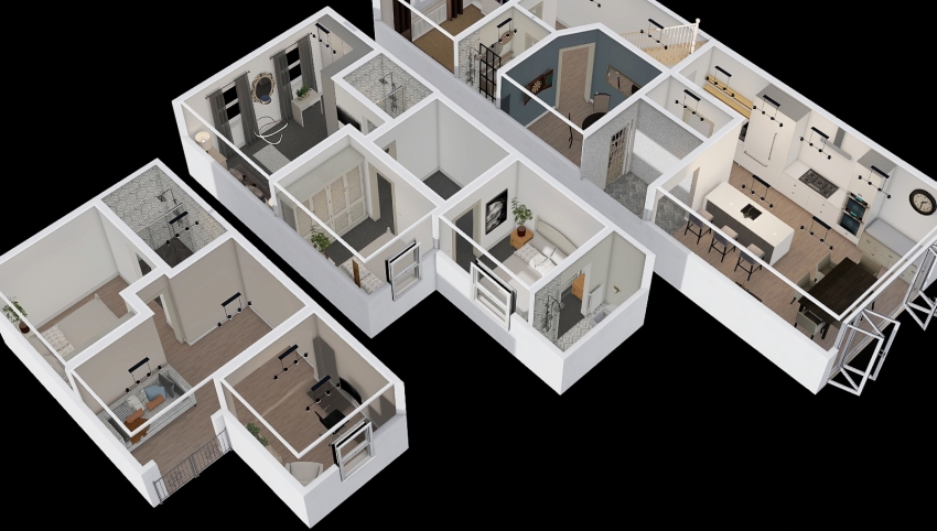 4 Bed Terrace House in North West London 3d design picture 163.23