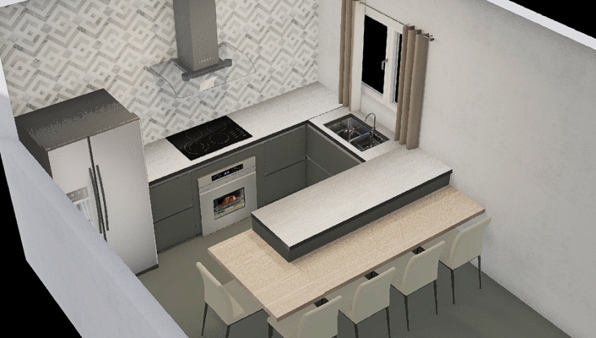Cozinha/Sala Estar 3d design picture 24.94