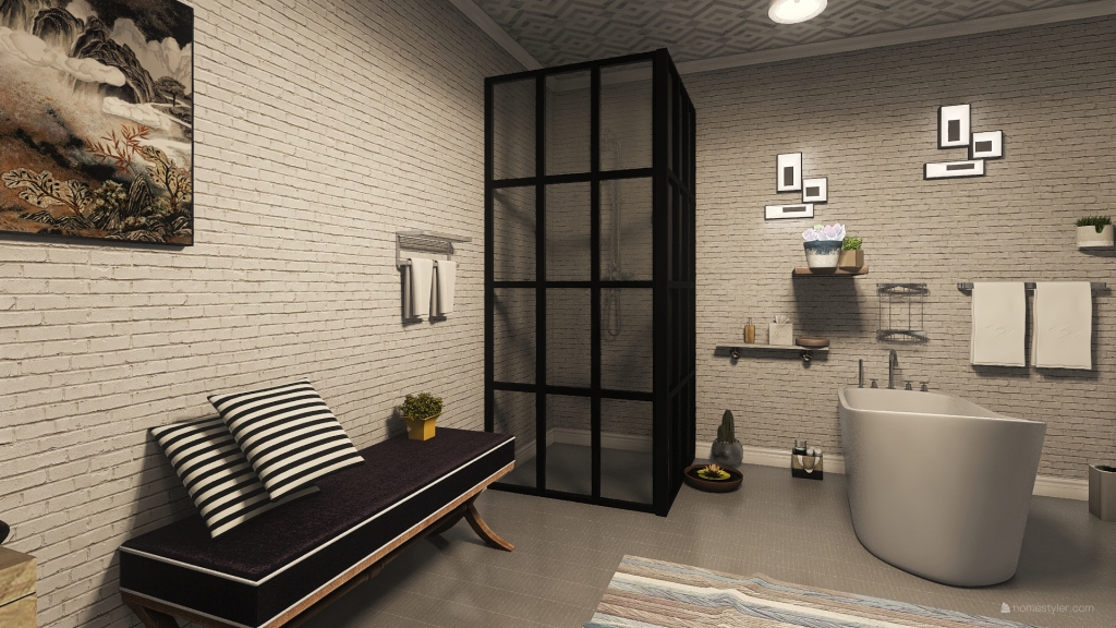suite com closet 3d design renderings