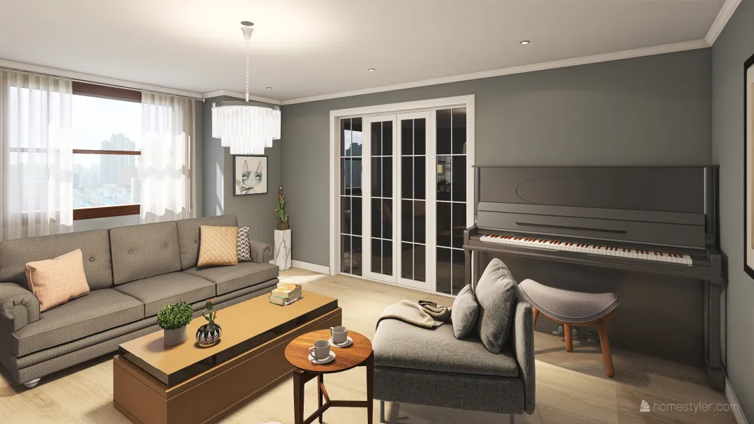 Living Room Decor 3d design renderings
