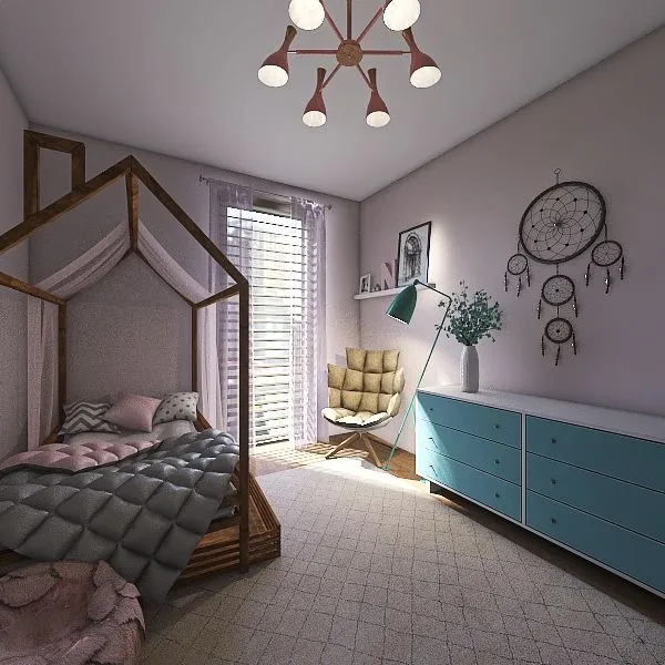 Kids Room1 3d design renderings