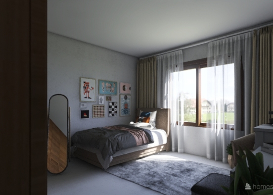 Nabaa' bedroom Design Rendering