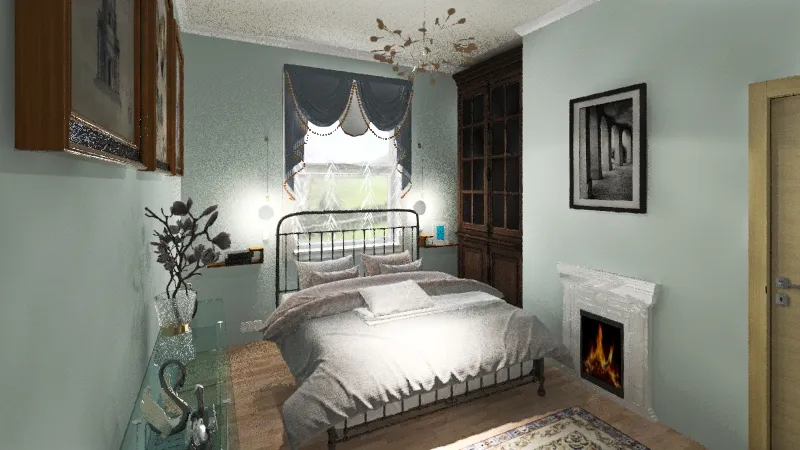 Hill Bedroom - Master 3d design renderings