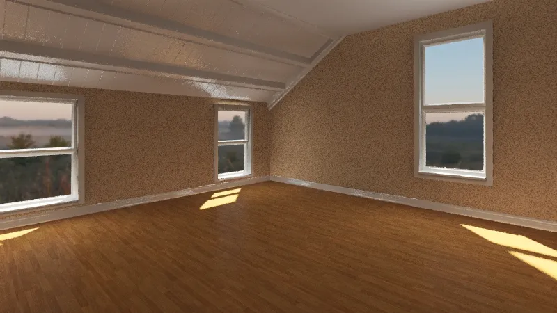 attic 3d design renderings