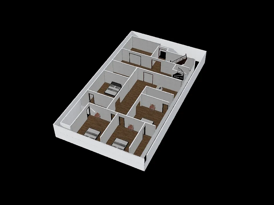 1 Kanal Perfect House plan 3d design renderings