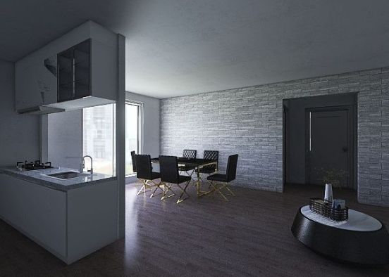 modern apartment Design Rendering