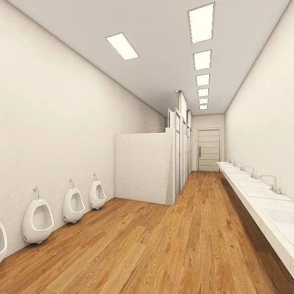 Banheiro Masculino 3d design renderings
