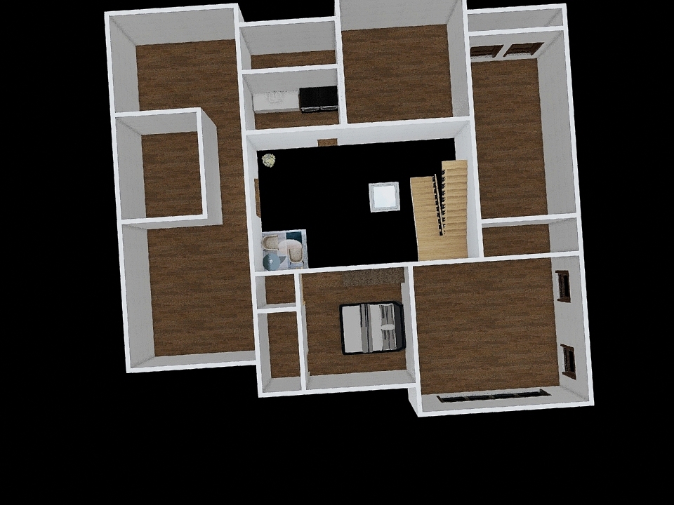 Upper Floor 3d design renderings