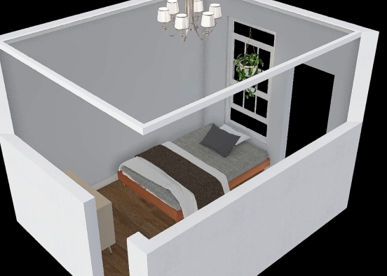 Den as Bedroom Design Rendering