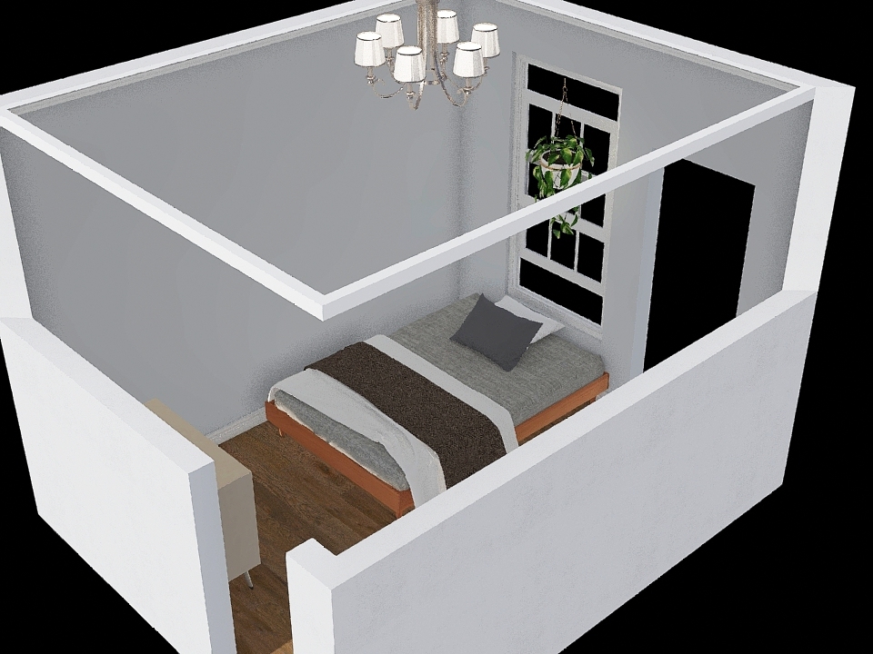 Den as Bedroom 3d design renderings