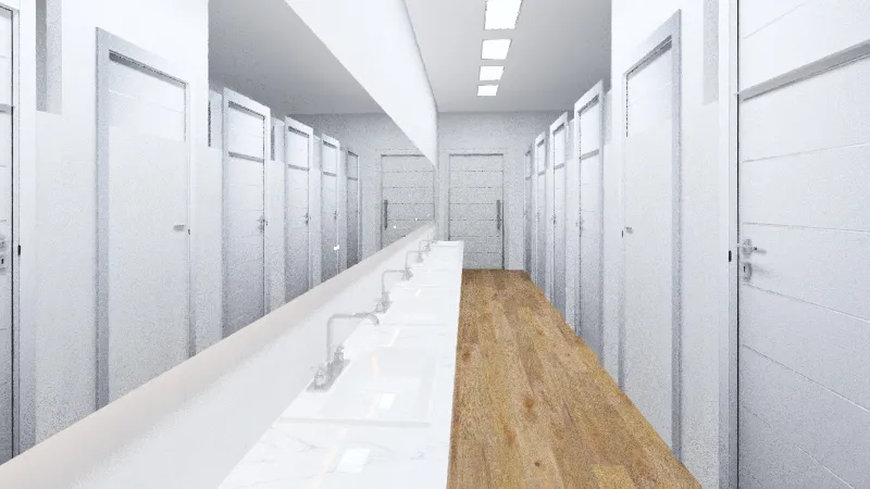 Banheiro Feminino 3d design renderings