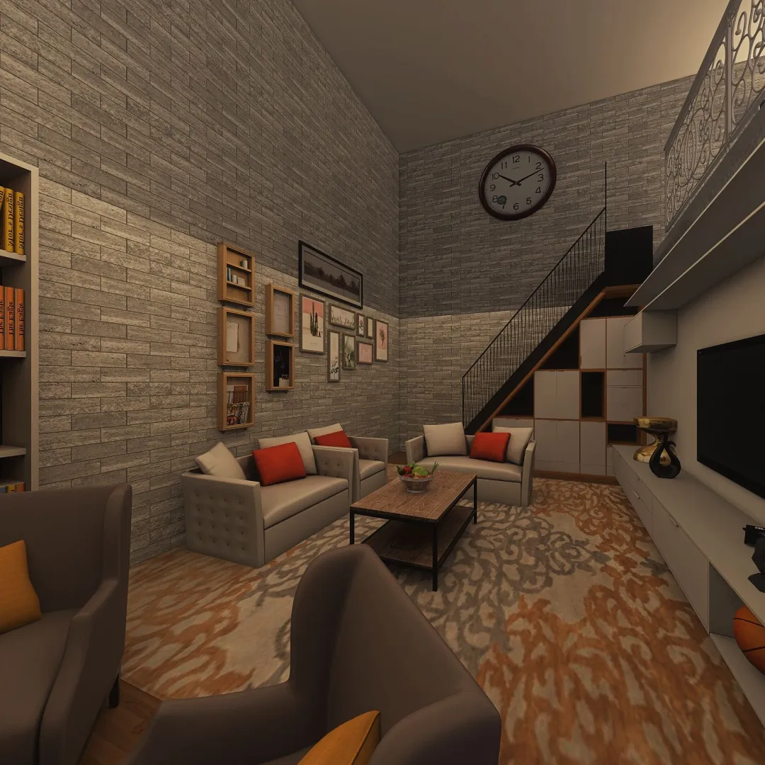 2 Story Luxurious Apartment 3d design renderings
