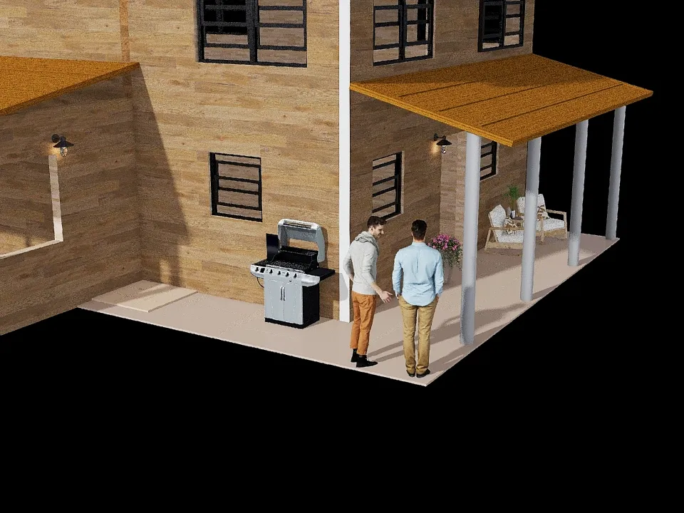 Cabin 3d design renderings