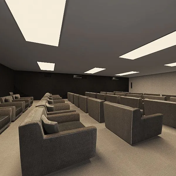 Auditório I 3d design renderings