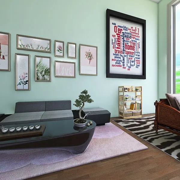 Dream home LIVING ROOM 3d design renderings
