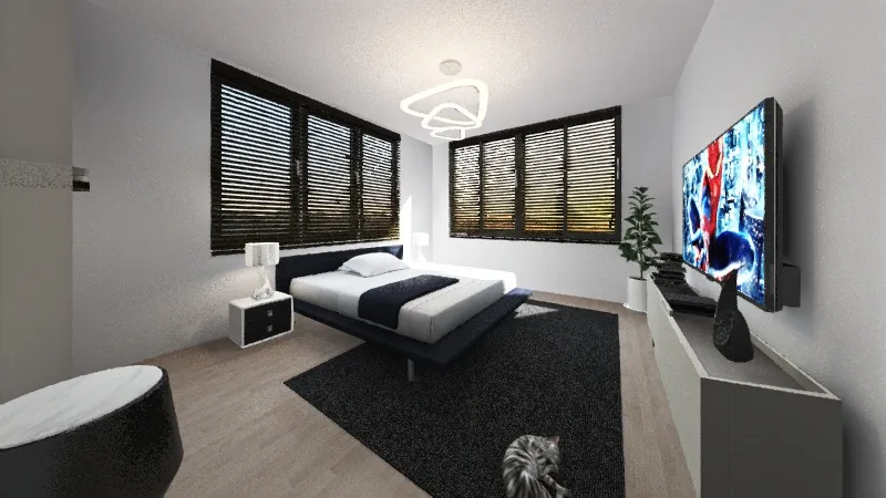 Bed 1 3d design renderings