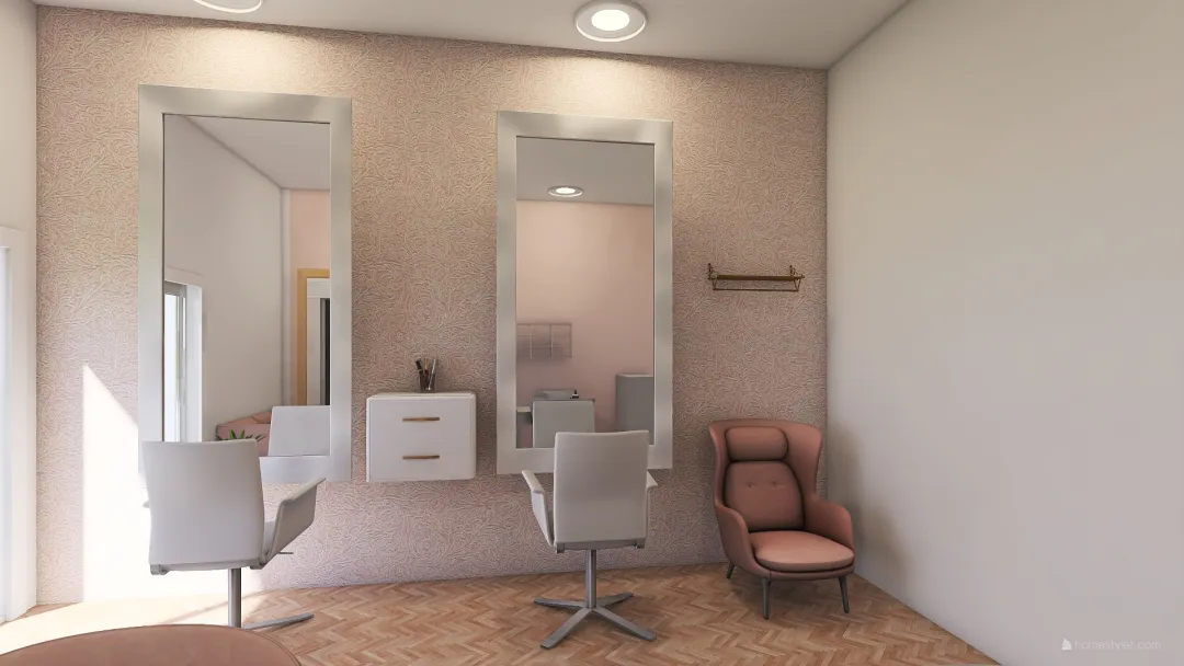 Salón de Belleza 3d design renderings