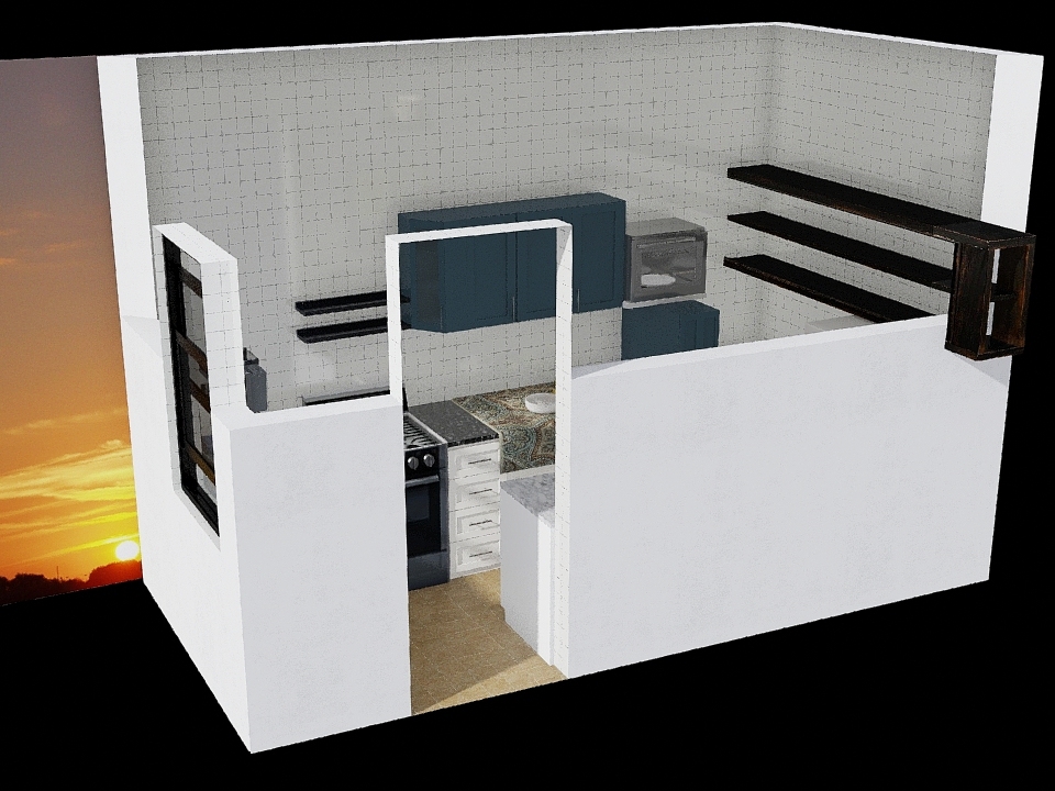 cocina gringa 3d design renderings