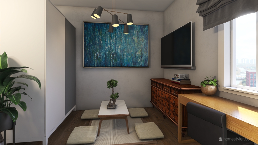 20 square meter apartament 3d design renderings