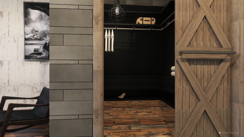 Corridor/Office//Laundry 3d design renderings
