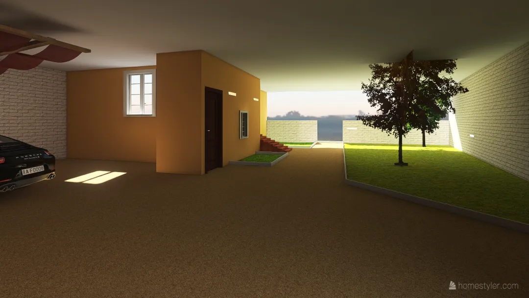 Esterno casa 3d design renderings