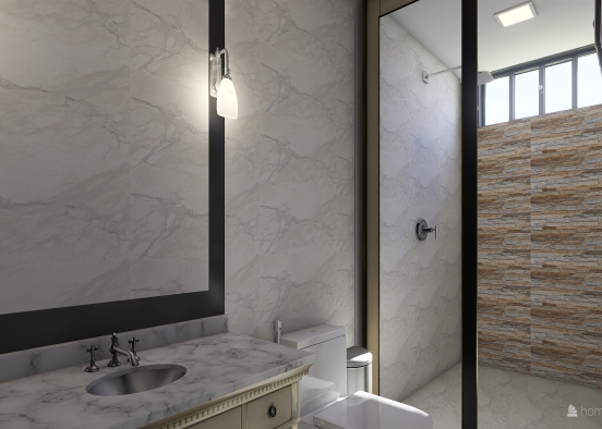 Banheiro 3 - Modificações Design Rendering
