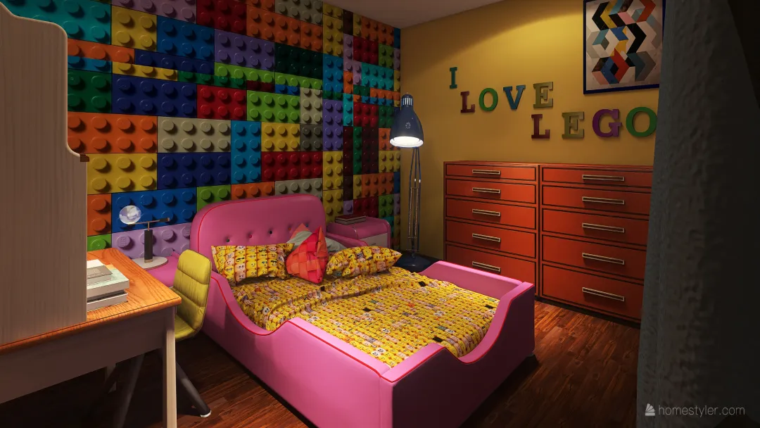 Lego Kid 3d design renderings