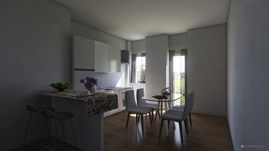 Appartamento Paolo_Torino 3d design renderings